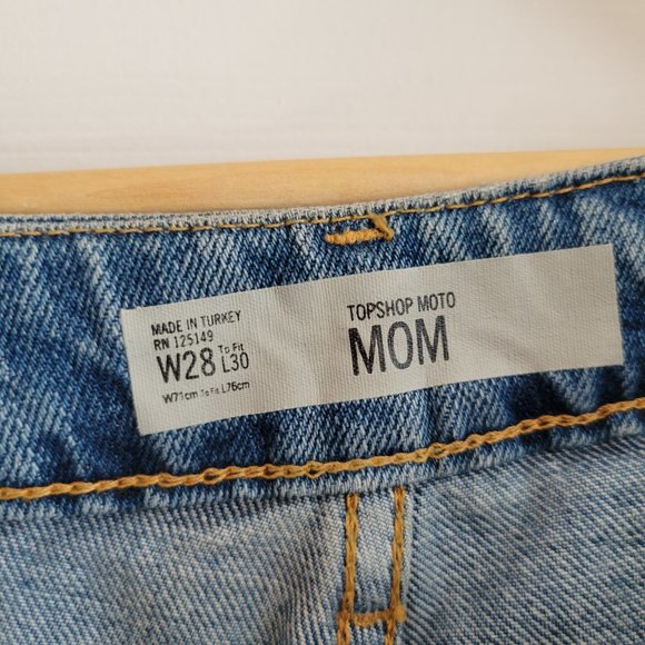 TopShop Moto Ripped Mom Jeans - Picture 3 of 3
